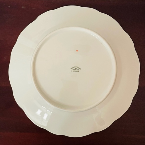 Vintage Johann Haviland Sepia Rose Bavaria Germany 10” Dinner Plates Set of 3 - Picture 8 of 11